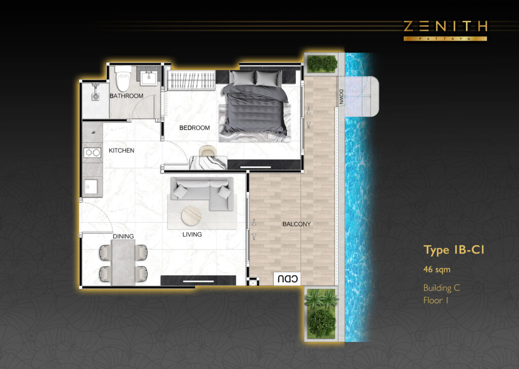Zenith pattaya | 1. Spa reatreat condo in pattaya 9 Zenith 1 bedroom