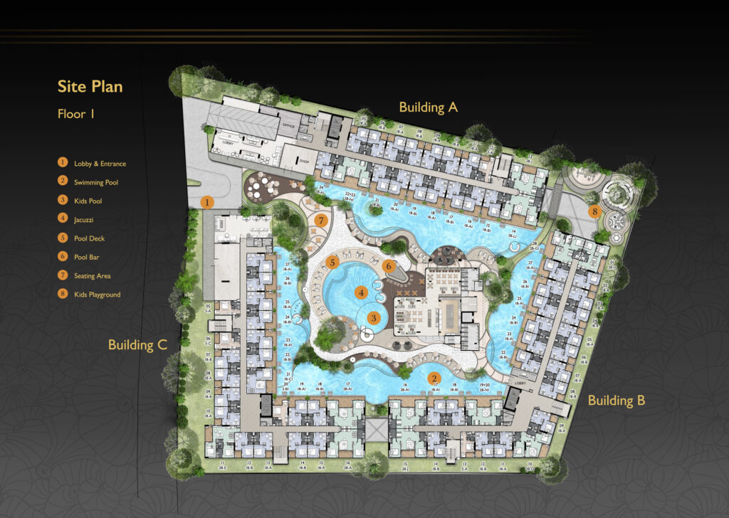 Zenith pattaya | 1. Spa reatreat condo in pattaya 12 Master plan zenith pattaya