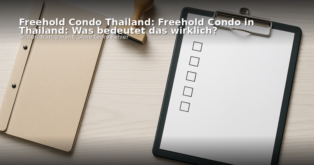 Freehold Condo Thailand