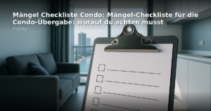 Mängel checkliste condo