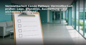 Vermietbarkeit condo pattaya