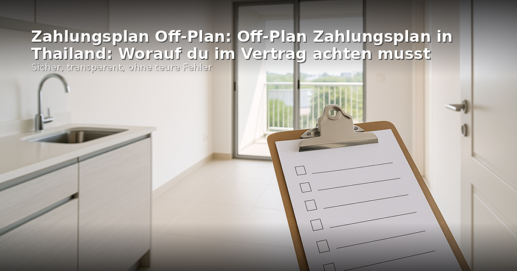 Zahlungsplan Off-Plan